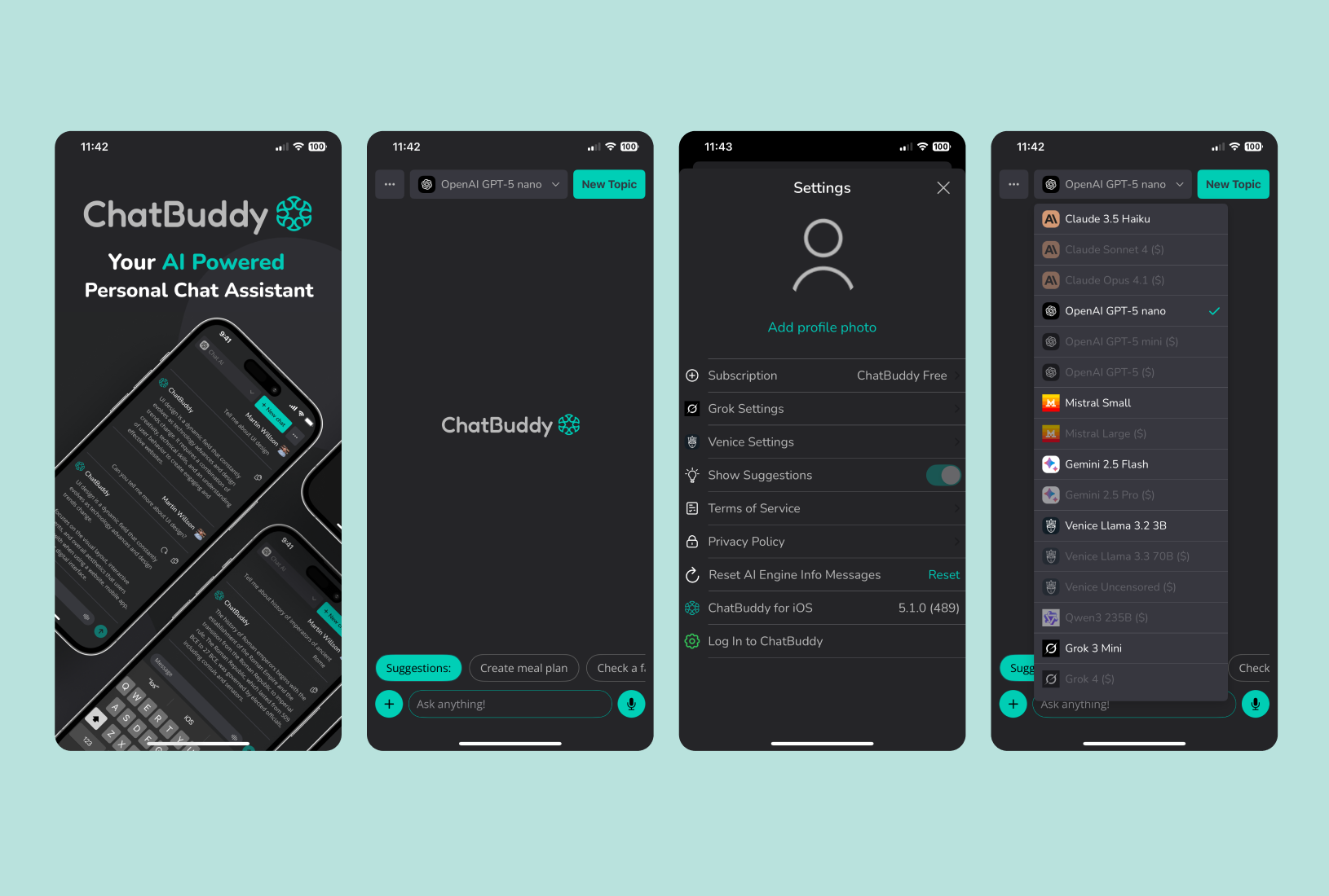 ChatBuddy - Multi AI Chatbot