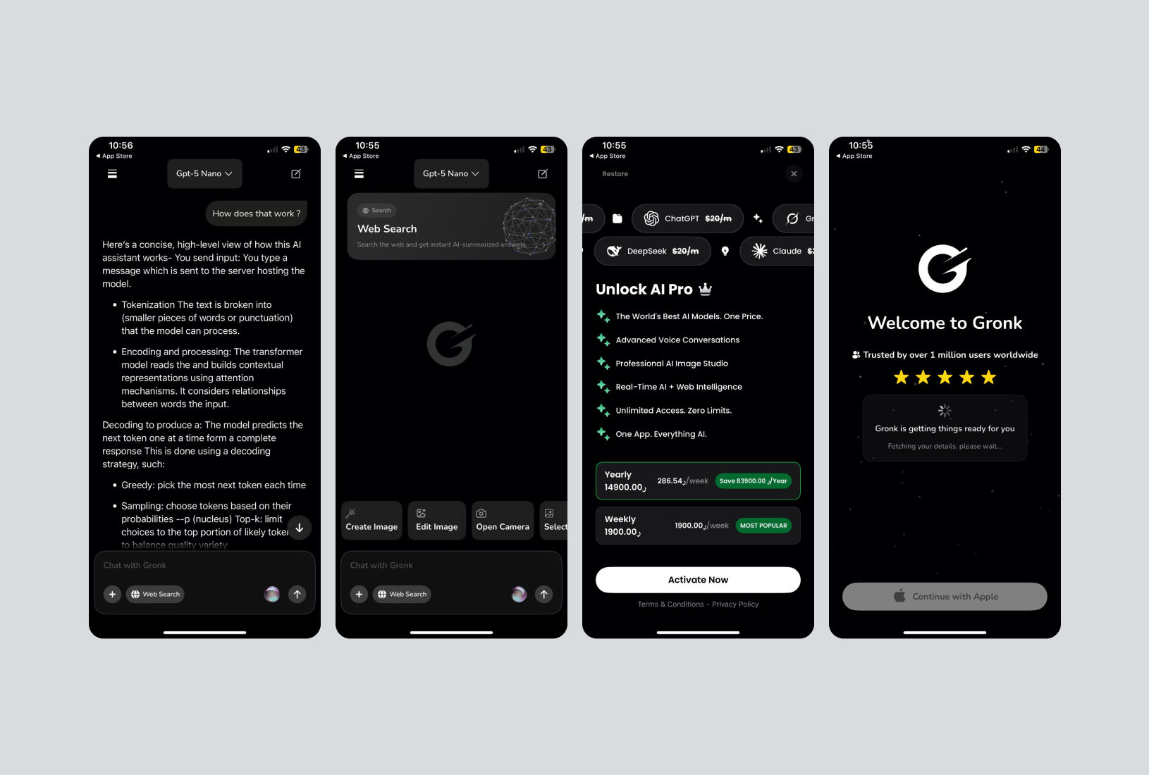 Gronk - Chatbot App
