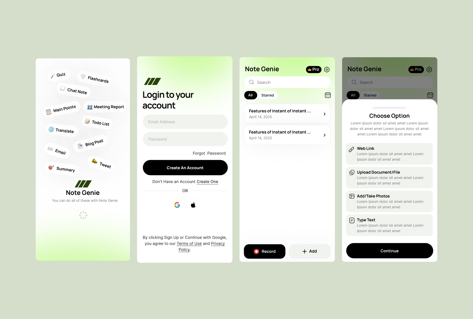 NoteGenie - Note Taking App
